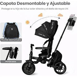 Devessport - Tricycle évolutif Qplay Comfo Max 8 en 1 Noir / 10-72 mois pas cher