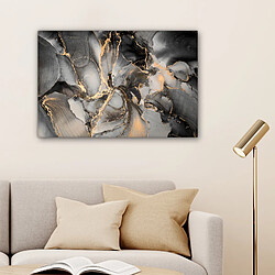 Muchowow Gris Luxe Or Marbre - 150x150 cm pas cher