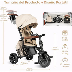 Avis Devessport - Tricycle évolutif Qplay Comfo Max 8 en 1 / 10-72 mois