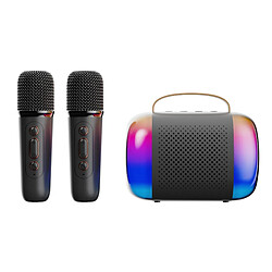 INF Machine à karaoké Y5 à double microphone avec haut-parleur Bluetooth