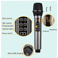INF Microphone pour conférence et karaoké Black pas cher