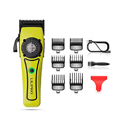 Lilipro Tondeuse à cheveux pro sans fil 7000RPM, lame DLC, écran LCD, 6 sabots, 180min autonomie, r