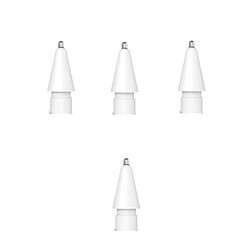 INF Paquet de 4 pointes de rechange pour stylo Apple Pencil White