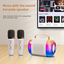 INF Y5 - Microphone de karaoké Bluetooth pour la maison à double micro