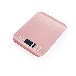 INF Balance de Cuisine Digitale Rechargeable avec Piles Incluses - Or Rose 10 kg/1 g