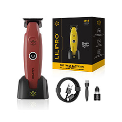 Tondeuse de finition lilipro m10 7000rpm zero gap lame dlc sans fil - Rouge