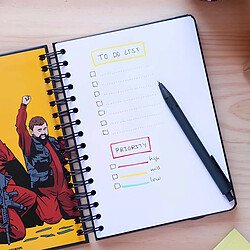 Acheter Inny Carnet de Notes A5 Modèle Team Heist La Casa de Papel Couverture Rigide Noir