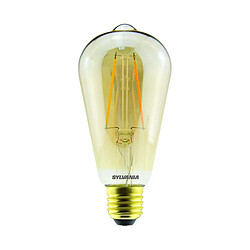 Sylvania Ampoule LED à Filament 4.5W 420lm Culot E27 Forme ST64 Rétro Dorée