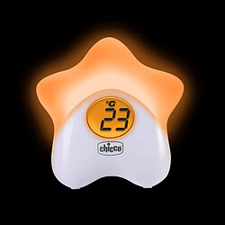 Chicco Luce Thermomètre en forme d'étoile, anti-buée, blanc