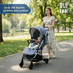 BUF BOOF® S-16 Poussette sport légère, 0-36 mois, position allongée à 180°, système de plia pas cher