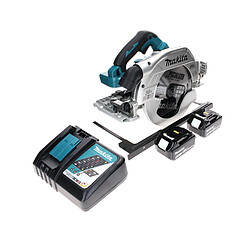 Makita DHS 900 RT2 Scie circulaire sans fil 36 V (2x 18V) 235 mm + 2x 5,0 Ah + Chargeur