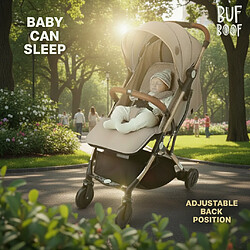 BUF BOOF® S-16 Poussette sport, 0-36 mois, position allongée à 180°, fonction trolley
