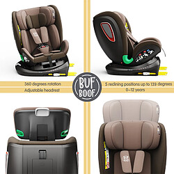 Avis BUF BOOF® Platinum DELUXE i-Size Siège Auto Pivotant 360° ISOFIX avec Top Tether, R129