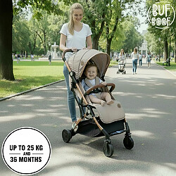 BUF BOOF® S-16 Poussette sport, 0-36 mois, position allongée à 180°, fonction trolley pas cher