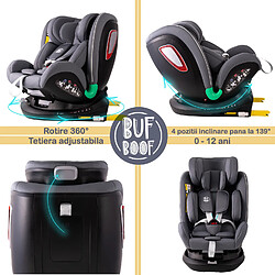 Acheter BUF BOOF® Platinum DELUXE i-Size Siège Auto Pivotant 360° ISOFIX avec Top Tether, R129