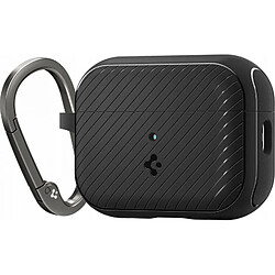 Spigen Mag Armor MagFit Coque Compatible avec Airpods Pro 2eme Génération 2022 - Noir Mat