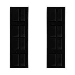 INF Accessoires pour aspirateur robot - Rampes de seuil (lot de 2) Black