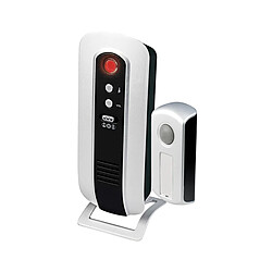 Alecto Sonnette Sans Fil 36 Mélodies IP44 Portée 30m Installation Facile Noir / Argent