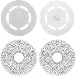 INF Lot de 2 Supports et Serpillières de Remplacement Compatibles avec Ecovacs Deebot T20 Omni
