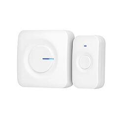 Alecto Sonnette Sans Fil avec Récepteur Étanche IP56 Portée 200m 52 Mélodies Blanc