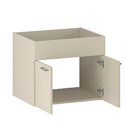 BADPLAATS Meuble salle de bain Colorado 60 x 46 x 52 cm – Cachemire – Meuble suspendu à 2 portes pas cher