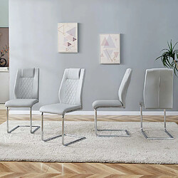 Pugsdrly Chaises - lot de 4 - Convient à la salle à manger - Dossier haut