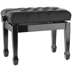 Banquette Piano Deluxe XL Noir brillant Gewa