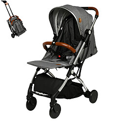 BUF BOOF® S-16 Poussette sport, 0-36 mois, position allongée à 180°, fonction trolley