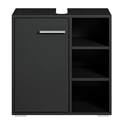 Avis BADPLAATS Meuble sous lavabo Neptune 60 x 28 x 60 cm - Noir mat