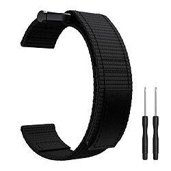 INF Bracelet de montre 22 mm pour Garmin Fenix 5/6/7 Forerunner Approach Nylon Black 