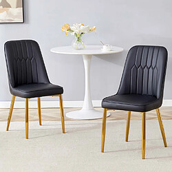 Pugsdrly Chaises - Lot de 2 - PU - Convient à la salle à manger