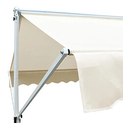 Acheter Helloshop26 Auvent sur pied 600 x 300 cm crème 02_0007483