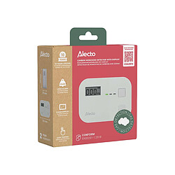 Alecto Détecteur Monoxyde de Carbone Alarme Puissant 85dB et Écran LED Blanc pas cher