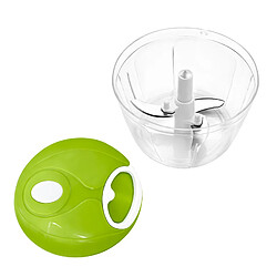 Cheffinger Mini Hachoir à Corde Capacité 500 ml avec 3 Lames Inox Vert