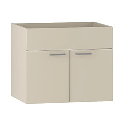 Acheter BADPLAATS Meuble salle de bain Colorado 60 x 46 x 52 cm – Cachemire – Meuble suspendu à 2 portes