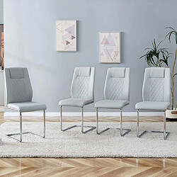 Pugsdrly Chaises - lot de 4 - Convient à la salle à manger - Dossier haut