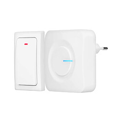 Alecto Sonnette Sans Fil Cinétique Étanche IP44 Portée Jusqu'à 200 mètres Blanc