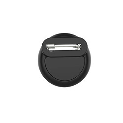 INF Étui Airtag en silicone avec porte-clés Black