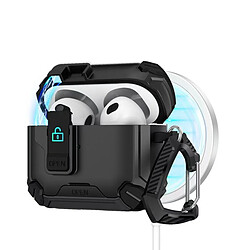INF Étui magnétique pour AirPods 4 : Coque de protection en TPU PC avec support compatible ave
