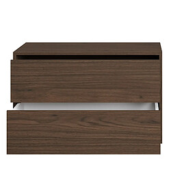 Avis BADPLAATS Meuble sous lavabo Mali 80 x 46 cm - Brun noyer - Meuble de salle de bain