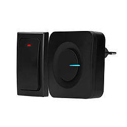 Alecto Sonnette Sans Fil Cinétique Étanche IP44 Portée Jusqu'à 200 mètres Noir