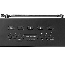 Acheter Lenco Radio Réveil DAB+ / FM / Bluetooth 5.0 avec Affichage LED Double Alarme Noir