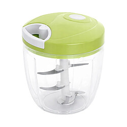 Cheffinger Hachoir Manuel Multifonction Lames Inox et Bol 900 Ml Vert