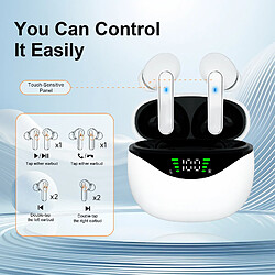 Acheter INF Écouteurs Bluetooth 5.4 sans fil DP4 Longue Autonomie White