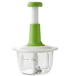 Cheffinger Hachoir Manuel Multifonction avec Lames Inox et Bol 2L Blanc / Vert