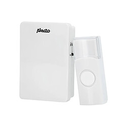 Alecto Sonnette Sans Fil IP44 Portée Jusqu'à 30m 36 Mélodies Blanc