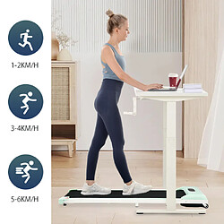 Merax Tapis De Course 2 En 1- Vitesse 1-6 Km/h-facile à Plier-pour La Maison Et Le Bureau-vert