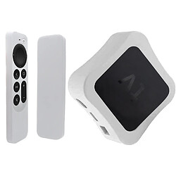 INF Coque en silicone pour télécommande Apple TV 4K (2021) White
