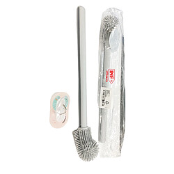 Acheter INF Brosse de toilette courbée en silicone Grey