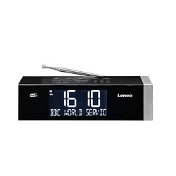 Lenco Radio Réveil DAB+ / FM / Bluetooth 5.0 avec Affichage LED Double Alarme Noir pas cher